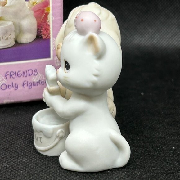 Precious Moments 1991 Member's Only "True Blue Friends" figurine - Picture 3 of 5